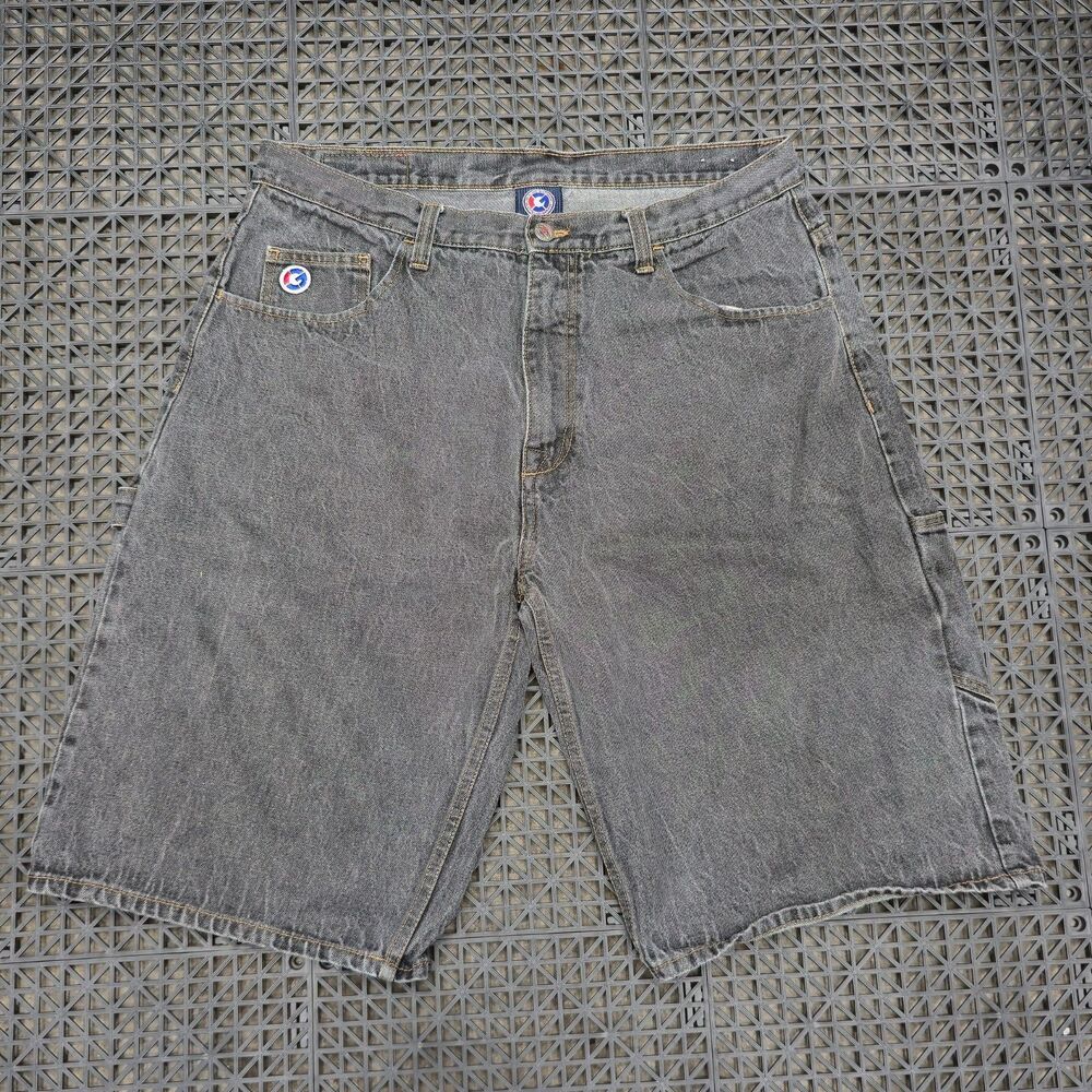 G Unit Shorts Black Baggy Embroidered 2000s Skater Y2K Vintage Men's Size 38